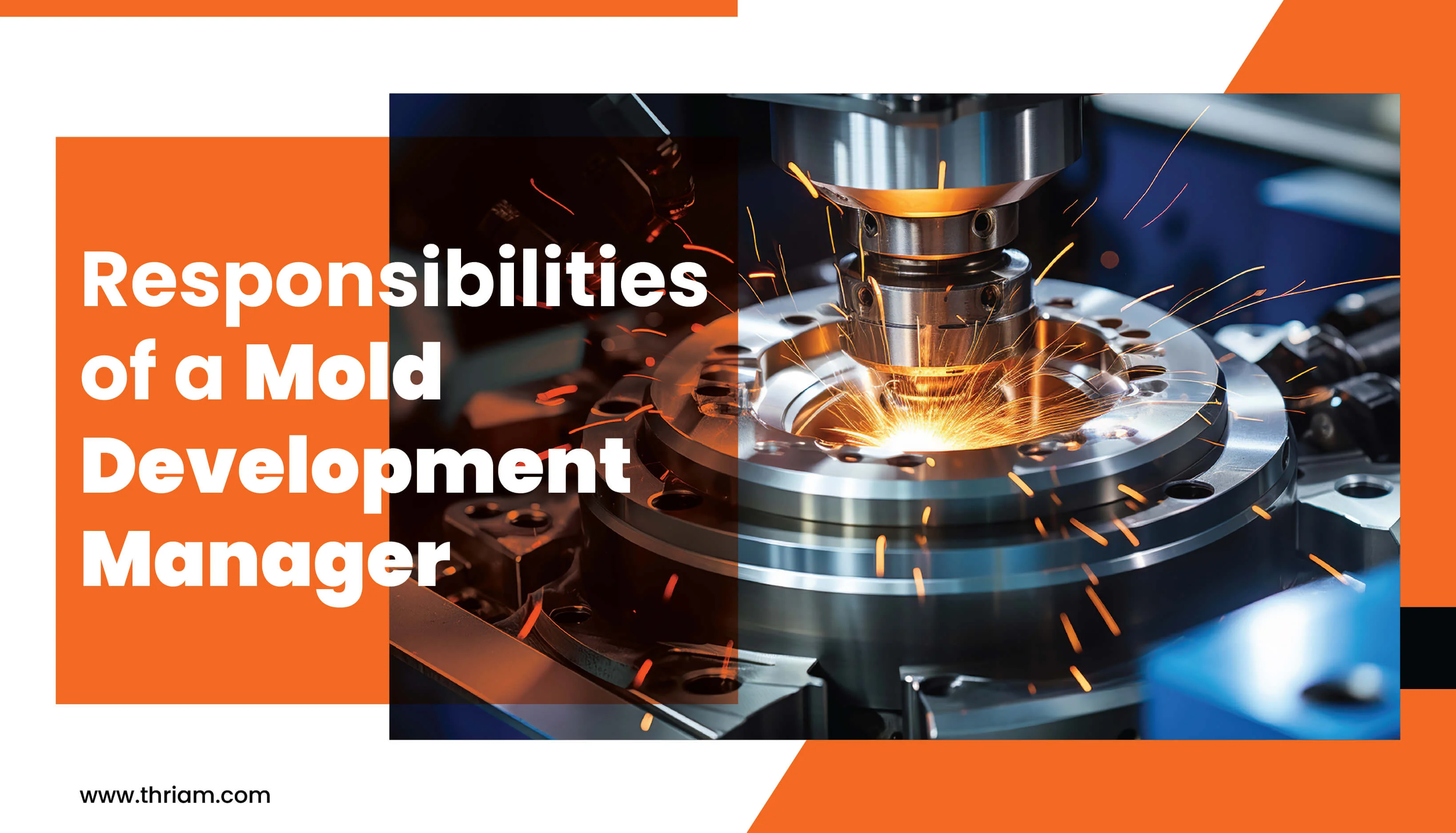 Key Responsibilities and Essential Skills of a Mold Development Manager banner by Thriam