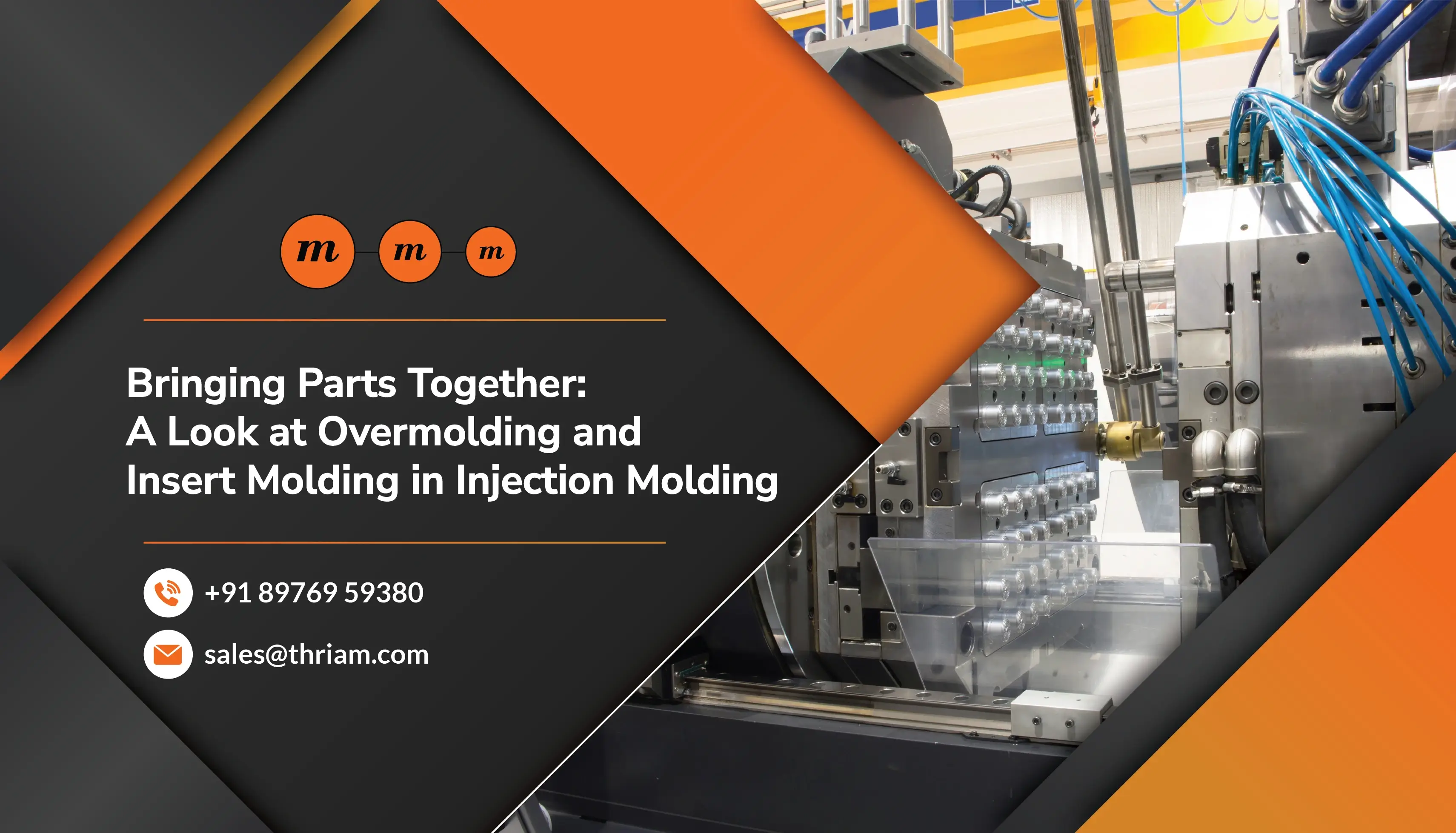 Bringing Parts Together: A Look at Overmolding and Insert Molding in Injection Molding banner by Thriam