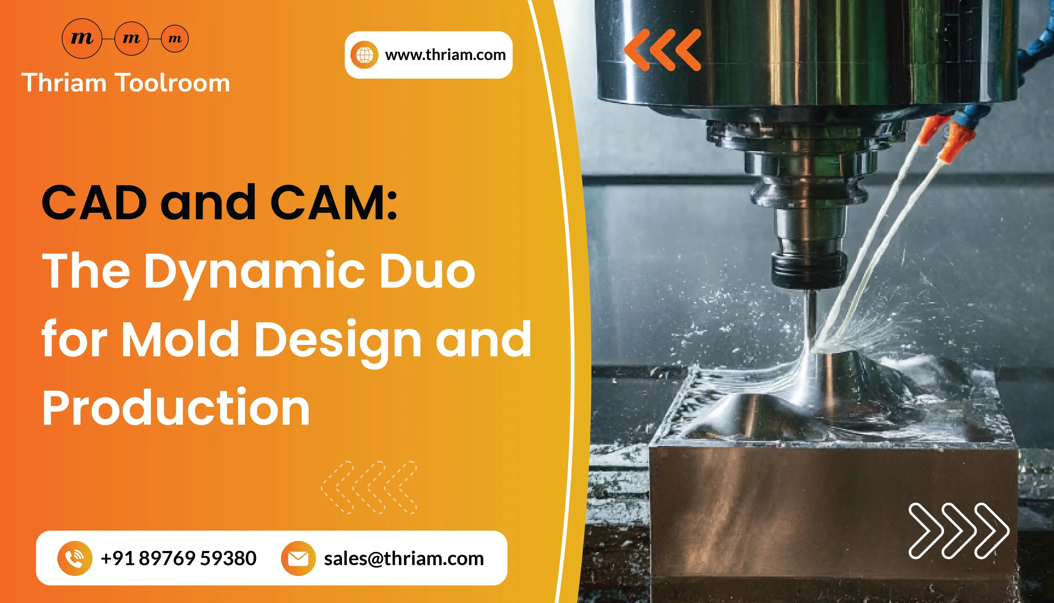 CAD and CAM: The Power Duo in Mold Design and Production Banner by Thriam