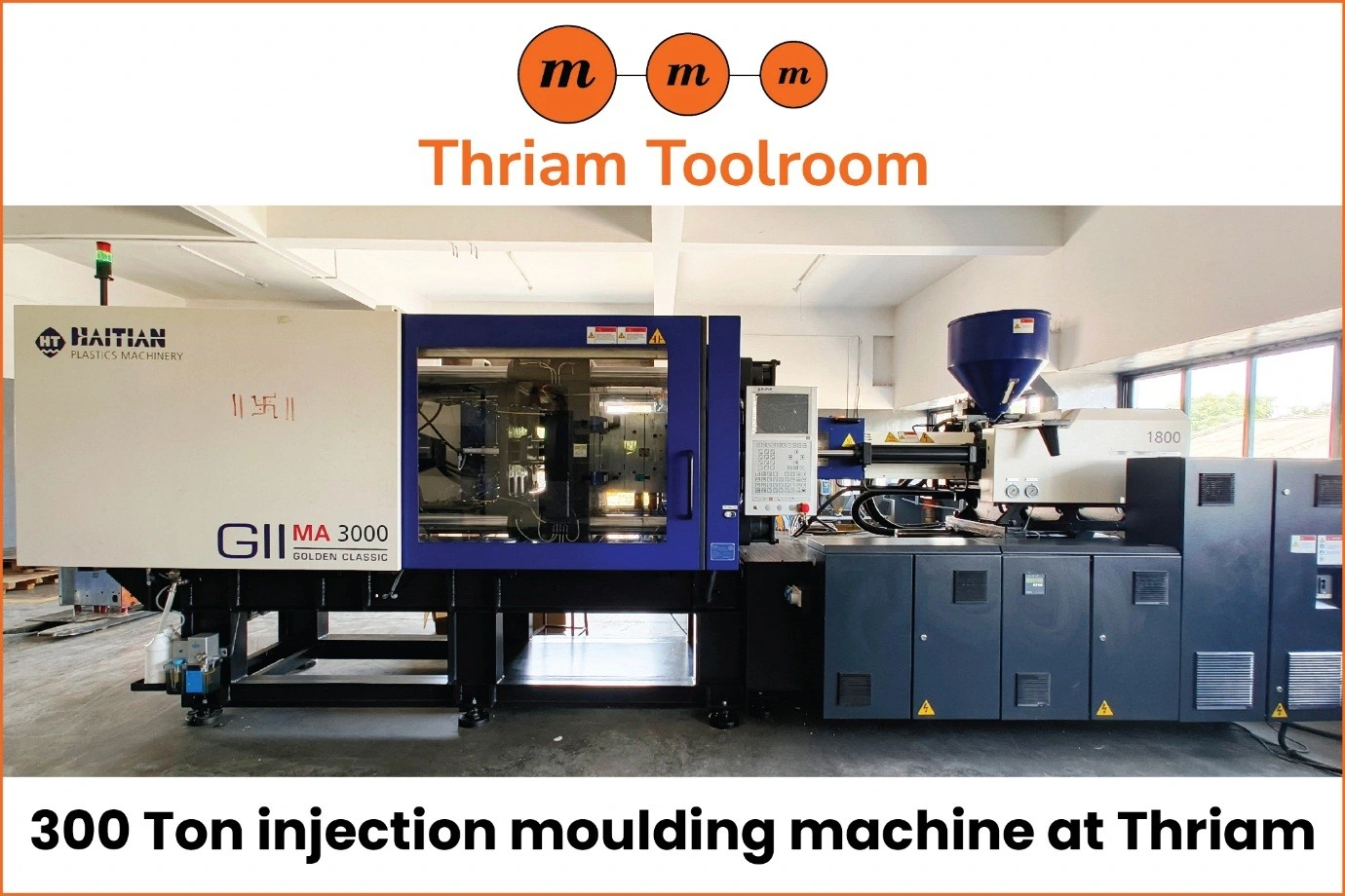 Thriam Toolroom expands injection moulding capabilities with a new 300 Ton machine banner by Thriam